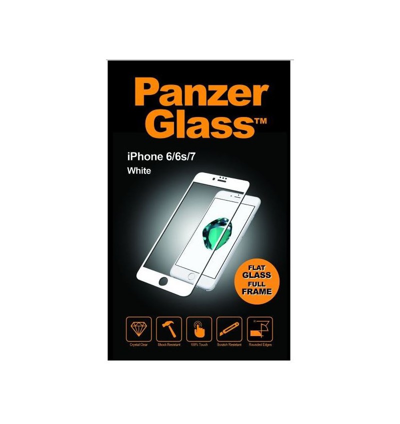 PANZERGLASS AVEC CONTOUR BLANC IPHONE 6/6S/7/8
