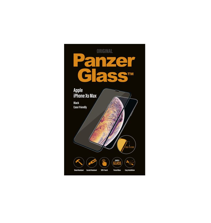 PROTECTION D'ECRAN POUR IPHONE XS MAX BORD NOIR