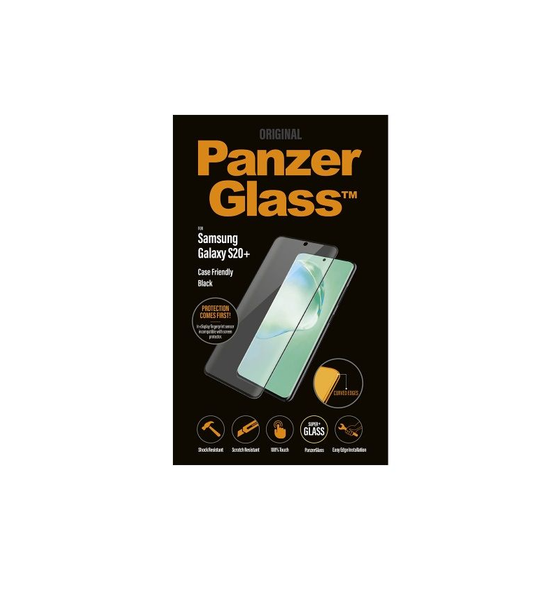 VERRE PROTECTEUR D'ECRAN POUR SAMSUNG GALAXY S20+,BORD NOIR