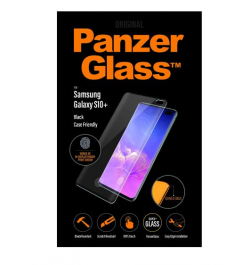 VERRE PROTECTEUR D'ECRAN POUR SAMSUNG GALAXY S10+,BORD NOIR